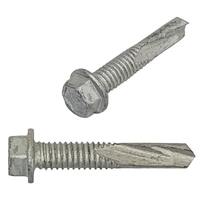 TEK5012112CC #12-24 X 1-1/2"  Hex Washer Head, Self-Drilling Screw, #5 Point, Coated